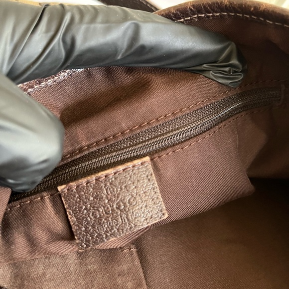 Gucci Brown Monogram Tote Bag - Picture 2 of 14